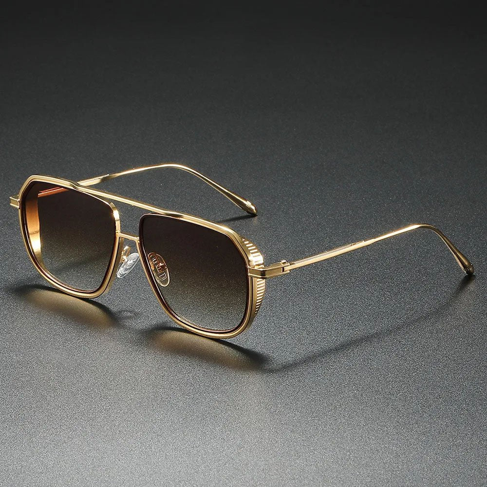 Frederik | Sunglasses Metal Aviator Pilot Style Gradient Lenses
