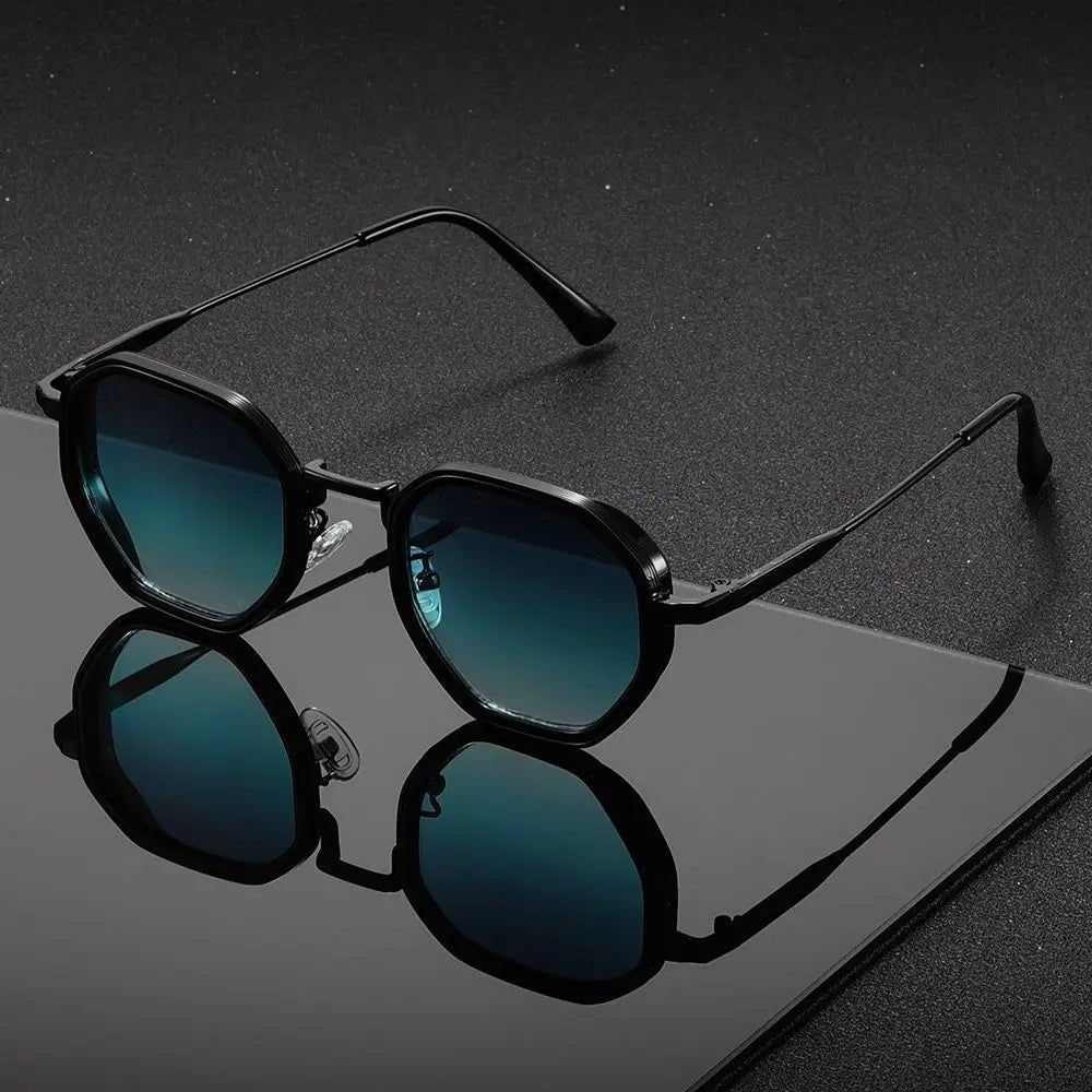Sofia | Sunglasses Retro Geometrisk Design Metal Ramme
