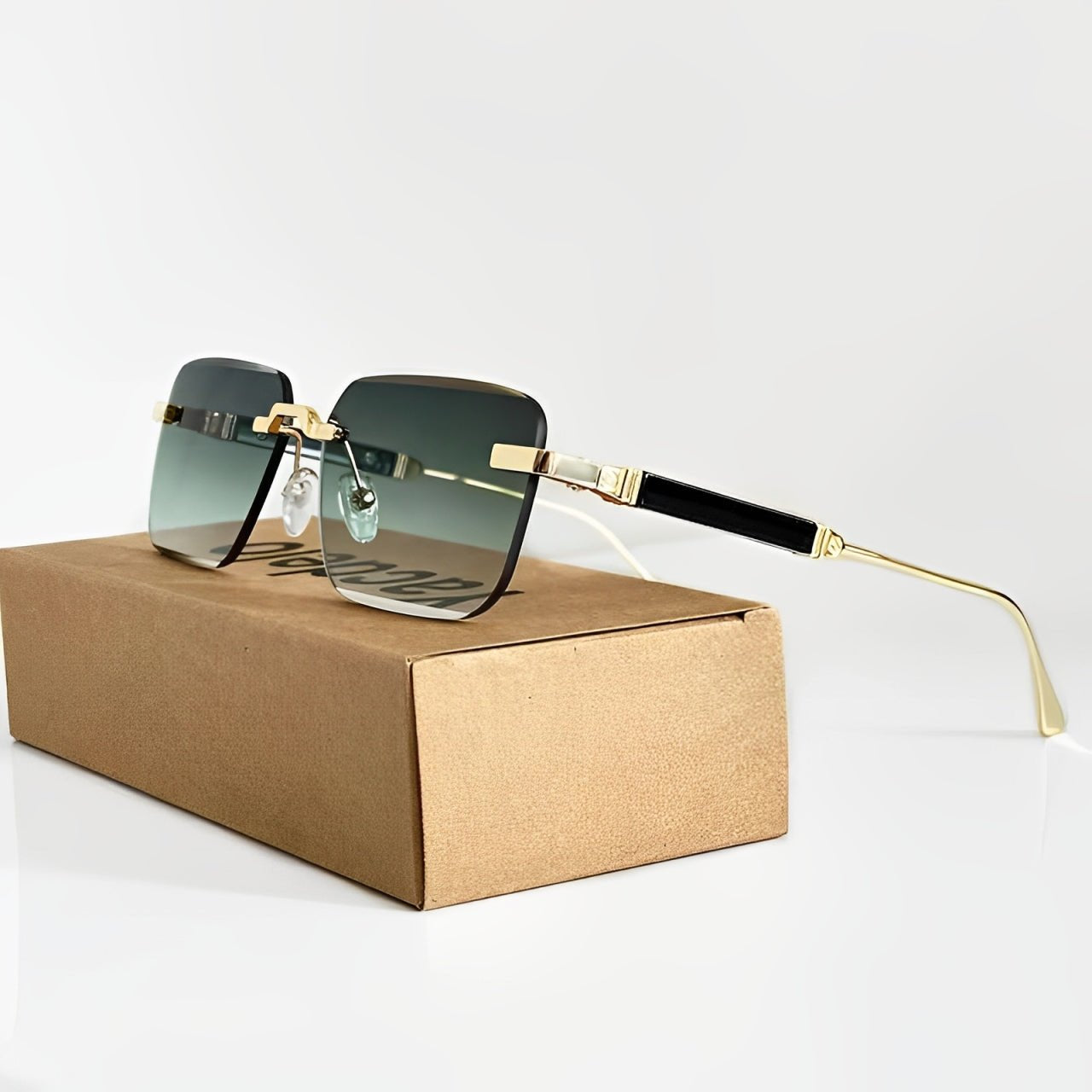 Freja | Sunglasses Retro Titanium Gradient UV400 Beskyttelse