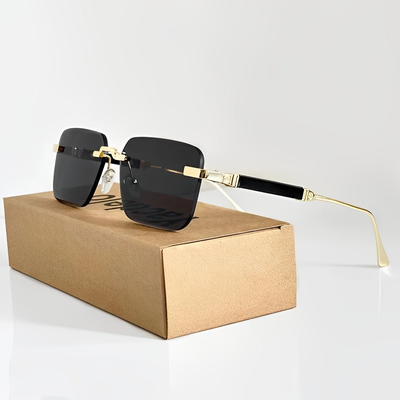 Freja | Sunglasses Retro Titanium Gradient UV400 Beskyttelse