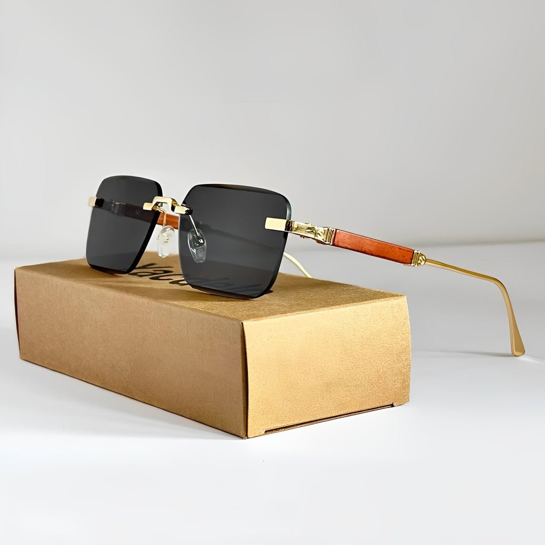 Freja | Sunglasses Retro Titanium Gradient UV400 Beskyttelse