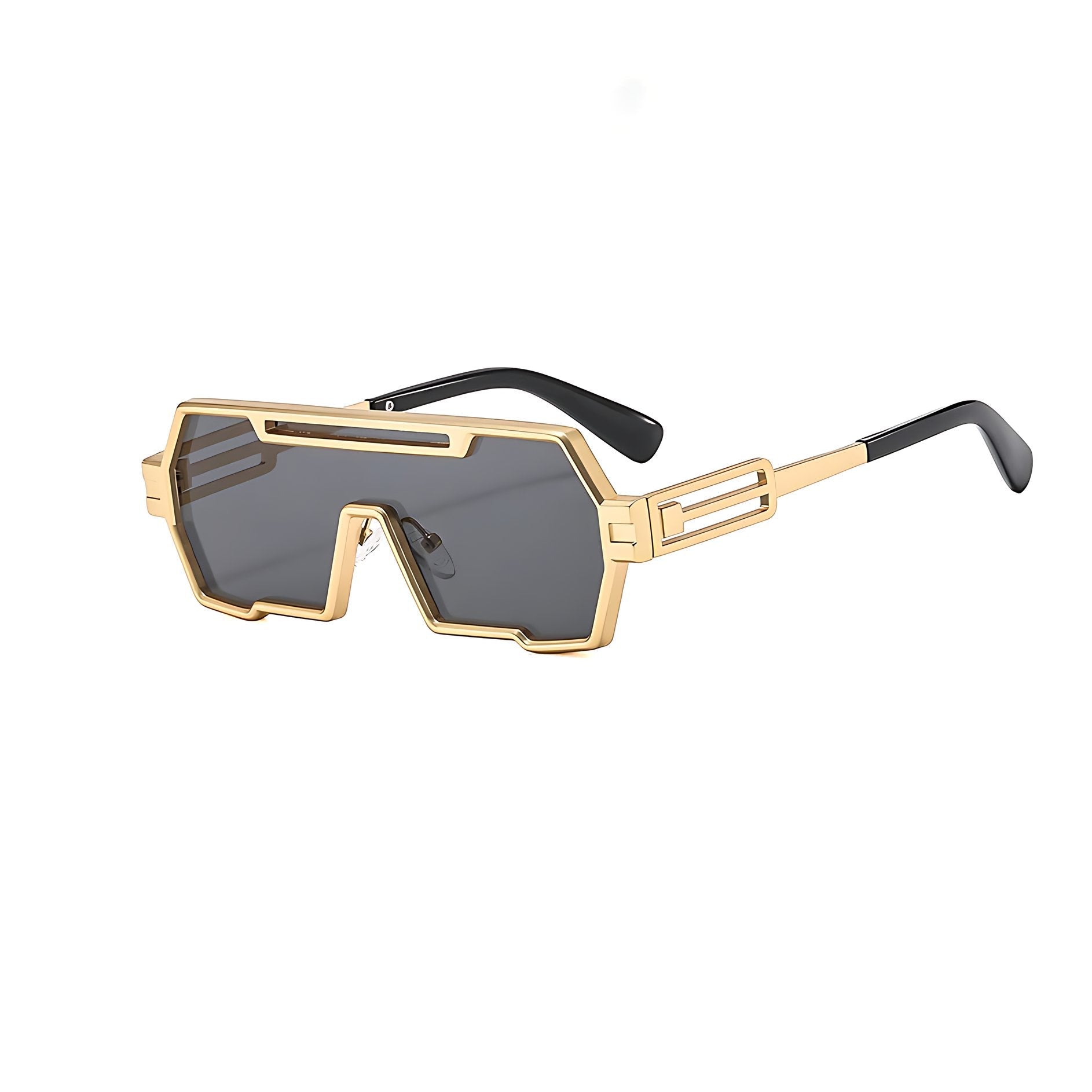 Oscar | Sunglasses Steampunk Metal Firkantede UV Beskyttelse